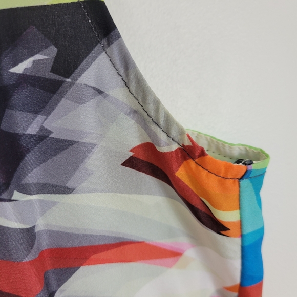 Trina Turk Multi Silk Printed Halter Neck Dress - Picture 9 of 13